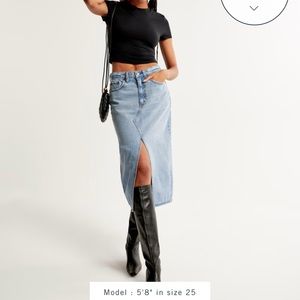 Abercrombie jean skirt